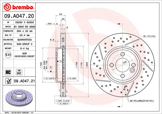 Brake Disc (Front axle)  Art. 09A04721