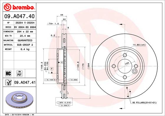 Brake Disc (Front axle)  Art. 09A04741