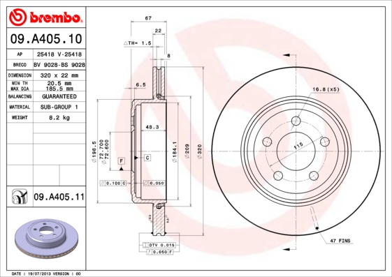 Brake Disc (Rear axle)  Art. 09A40511