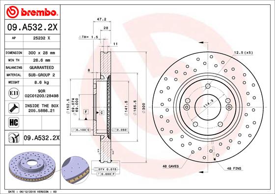 Brake Disc (Front axle)  Art. 09A5322X