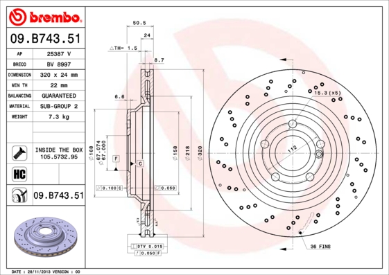 Brake Disc  Art. 09B74351