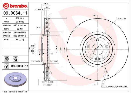 Brake Disc (Front axle)  Art. 09D06411