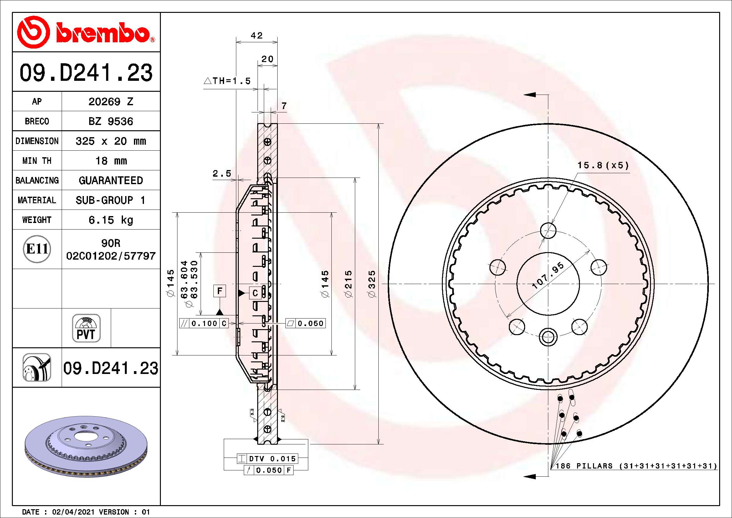 Brake Disc  Art. 09D24123