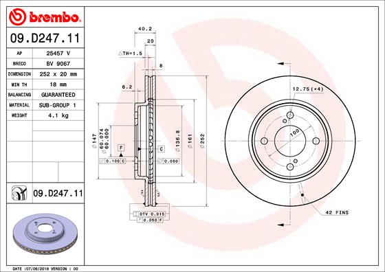 Brake Disc (Front axle)  Art. 09D24711