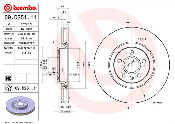 Brake Disc (Front axle)  Art. 09D25111