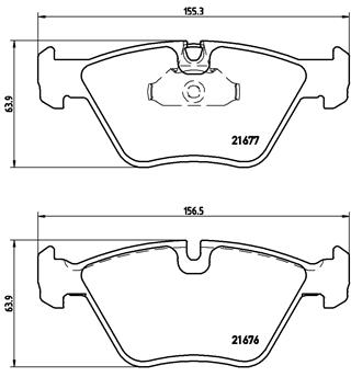 Brake Pad Set, disc brake (Front axle)  Art. P06022