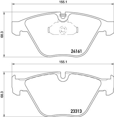 Brake Pad Set, disc brake (Front axle)  Art. P06081