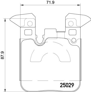 Brake Pad Set, disc brake (Disc brake)  Art. P06087X