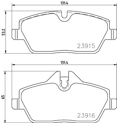 Brake Pad Set, disc brake  Art. P06091E