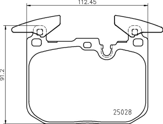 Brake Pad Set, disc brake (Front axle)  Art. P06098