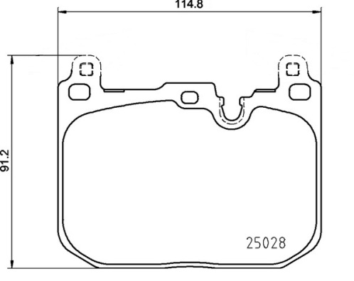 Brake Pad Set, disc brake (Front axle)  Art. P06110