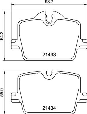 Brake Pad Set, disc brake  Art. P06114