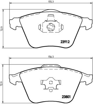 Brake Pad Set, disc brake (Front axle)  Art. P10012