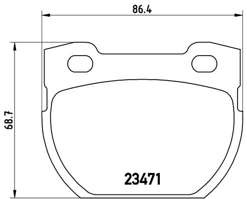 Brake Pad Set, disc brake (Rear axle)  Art. P44006