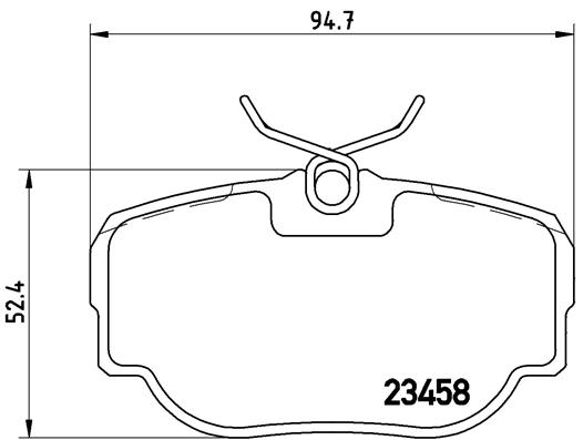 Brake Pad Set, disc brake (Rear axle)  Art. P44009