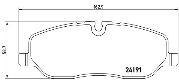 Brake Pad Set, disc brake (Front axle)  Art. P44014