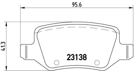 Brake Pad Set, disc brake (Rear axle)  Art. P50058