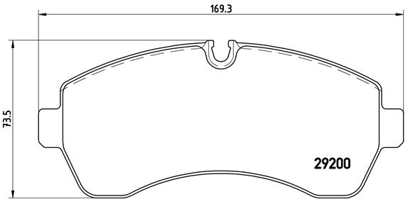 Brake Pad Set, disc brake (Front axle)  Art. P50059