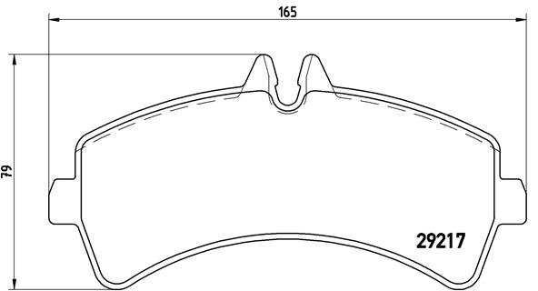 Brake Pad Set, disc brake (Rear axle)  Art. P50060