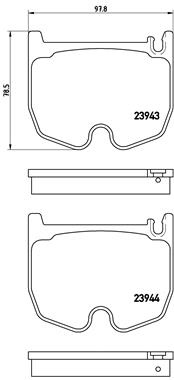 Brake Pad Set, disc brake (Front axle)  Art. P50062