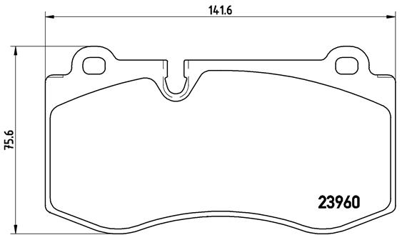 Brake Pad Set, disc brake (Front axle)  Art. P50074