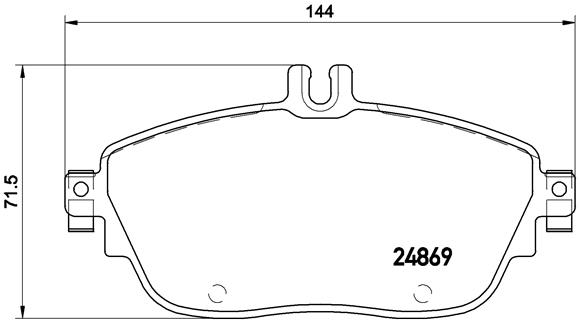 Brake Pad Set, disc brake (Double cloth)  Art. P50093X