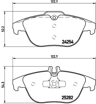 Brake Pad Set, disc brake (Rear axle)  Art. P50104