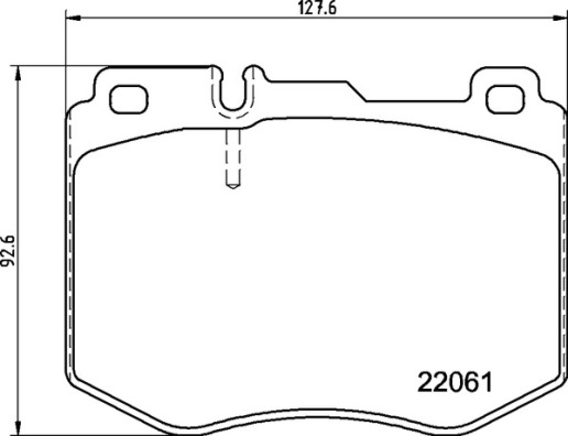 Brake Pad Set, disc brake (Double cloth)  Art. P50145