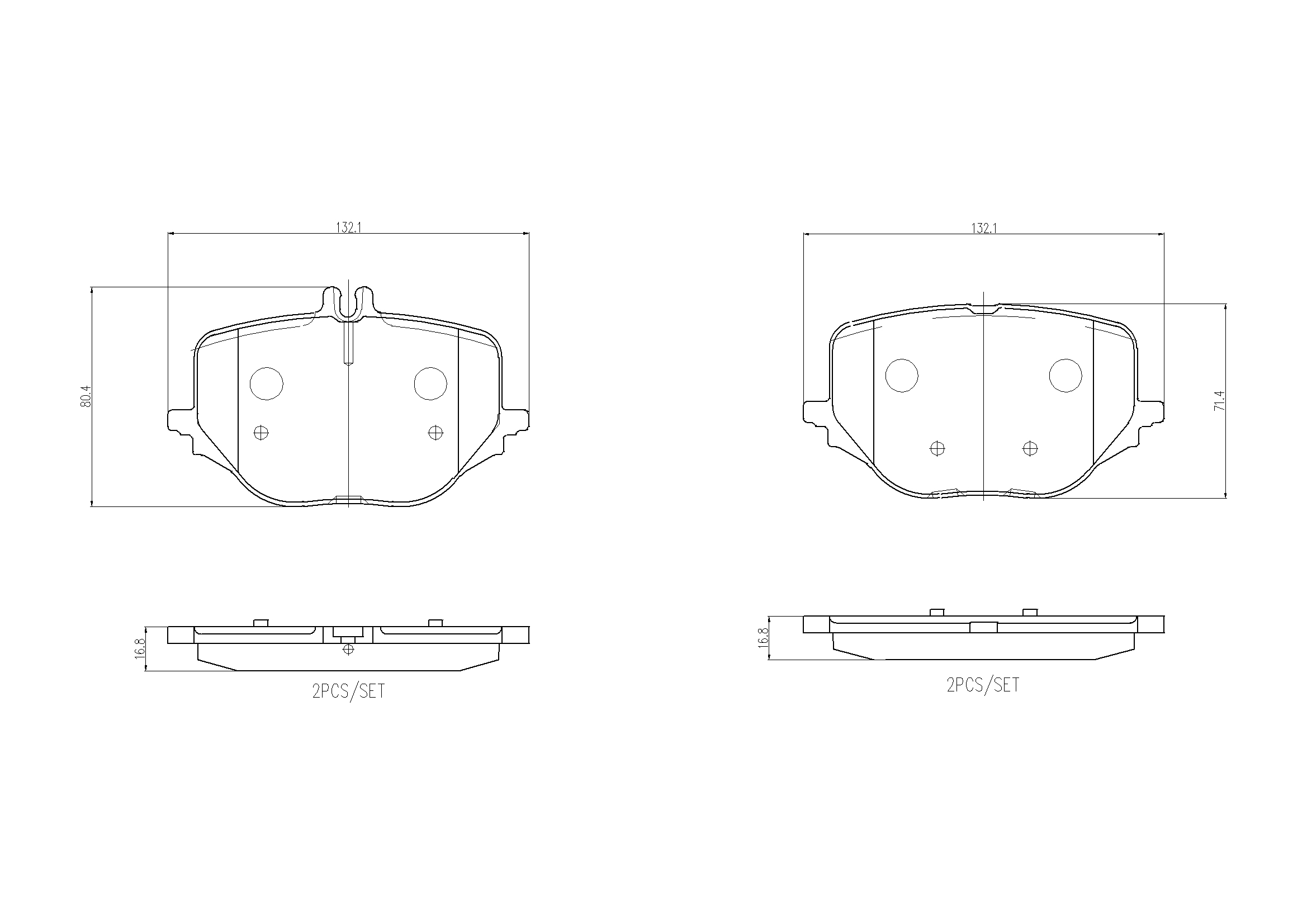 Brake Pad Set, disc brake  Art. P50170