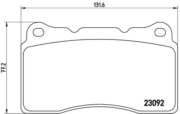 Brake Pad Set, disc brake (Front axle)  Art. P54040