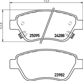 Brake Pad Set, disc brake (Front axle)  Art. P59081