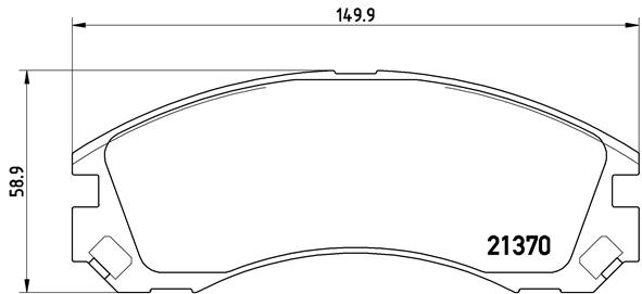 Brake Pad Set, disc brake (Front axle)  Art. P61089