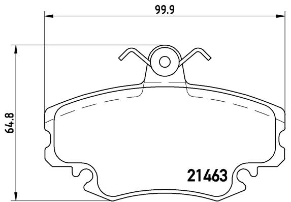 Brake Pad Set, disc brake (Front axle)  Art. P68038