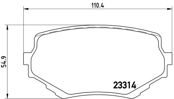 Brake Pad Set, disc brake (Front axle)  Art. P79009