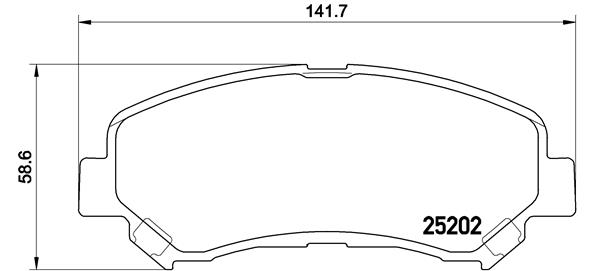 Brake Pad Set, disc brake (Front axle)  Art. P79028