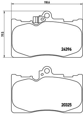 Brake Pad Set, disc brake (Front axle)  Art. P83072