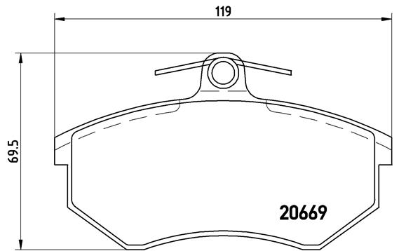 Brake Pad Set, disc brake (Front axle)  Art. P85092