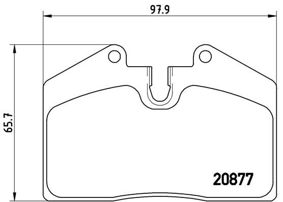 Brake Pad Set, disc brake (Front axle, Rear axle)  Art. P85094