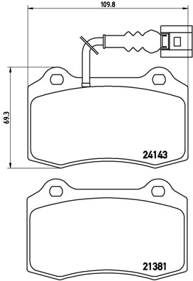 Brake Pad Set, disc brake (Front axle)  Art. P85104