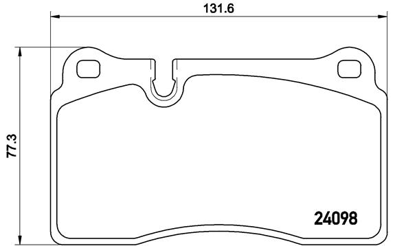 Brake Pad Set, disc brake (Front axle)  Art. P85110