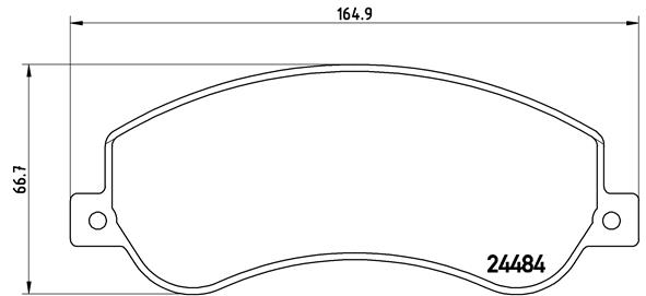 Brake Pad Set, disc brake (Front axle)  Art. P85115