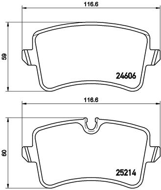 Brake Pad Set, disc brake (Rear axle)  Art. P85120