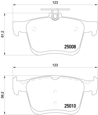 Brake Pad Set, disc brake  Art. P85125E