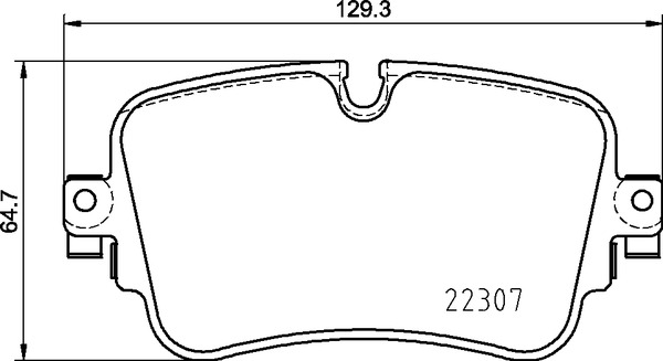 Brake Pad Set, disc brake (Rear axle)  Art. P85161