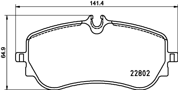 Brake Pad Set, disc brake (Rear axle)  Art. P85172