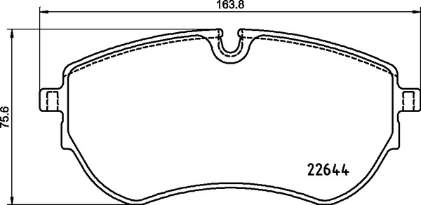 Brake Pad Set, disc brake (Front axle)  Art. P85173