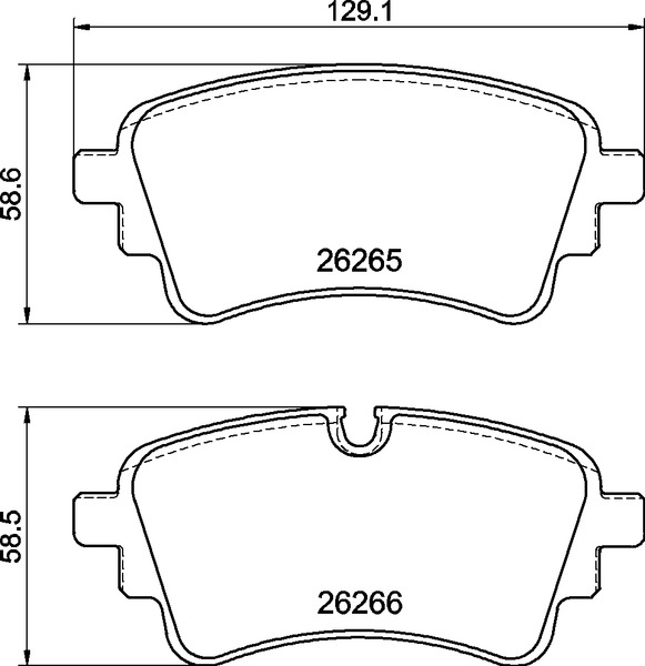 Brake Pad Set, disc brake (Rear axle)  Art. P85185