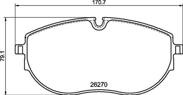 Brake Pad Set, disc brake (Front axle)  Art. P85188