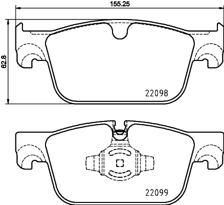 Brake Pad Set, disc brake (Front axle)  Art. P86028