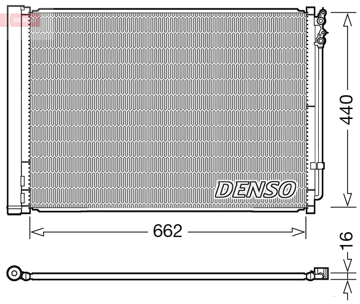 Condenser, air conditioning  Art. DCN05032